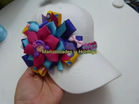 DIY como decorar gorras con moños y flores en cintas facilment. No ... DIY como decorar gorras con moños y flores en cintas facilment. No ...