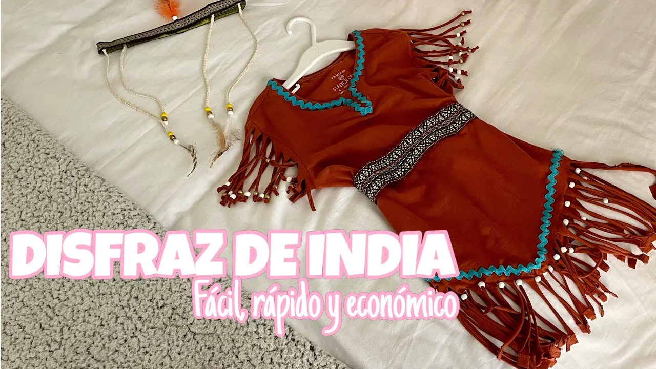 DIY DISFRAZ CASERO DE IMDIA PARA NIÑA | Así lo hago yo - YouTube DIY DISFRAZ CASERO DE IMDIA PARA NIÑA | Así lo hago yo - YouTube
