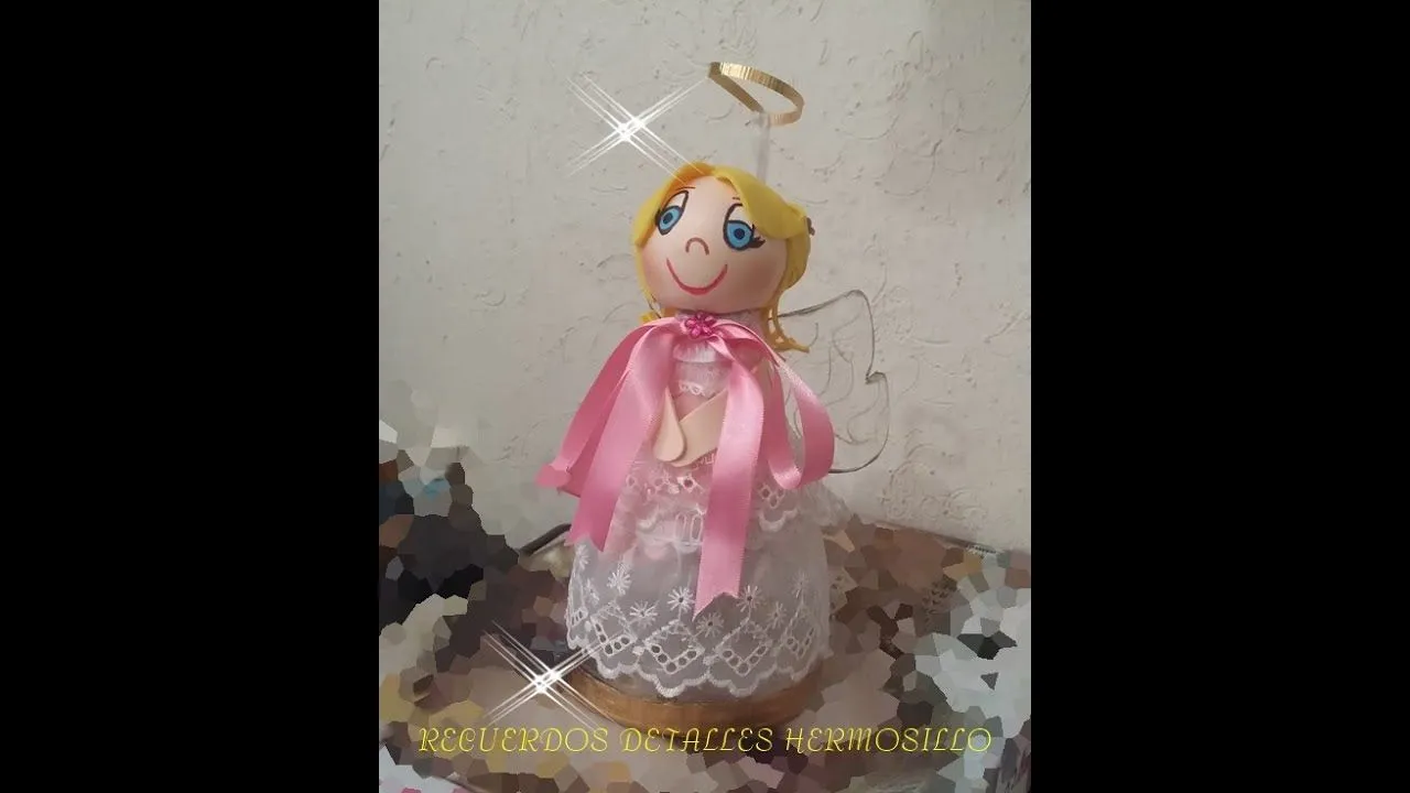 DIY Como Hacer dulcero angelita recuerdo de bautizo con botellas ... DIY Como Hacer dulcero angelita recuerdo de bautizo con botellas ...