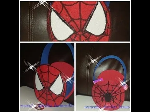 DIY Como Hacer Dulcero Hombre Araña(spiderman) estampado en tela o ...