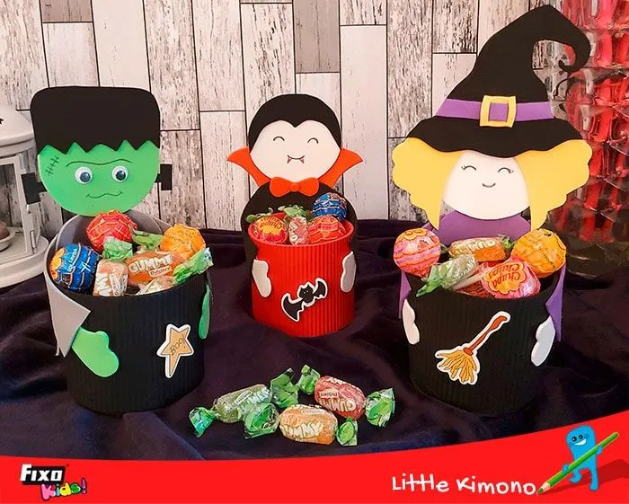 DIY: 3 Dulceros Halloween para niños fáciles y originales | Fixo Kids DIY: 3 Dulceros Halloween para niños fáciles y originales | Fixo Kids