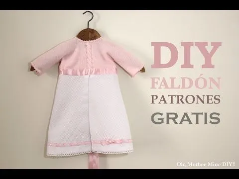 DIY Cómo hacer faldon de bebe (patrones gratis) - YouTube