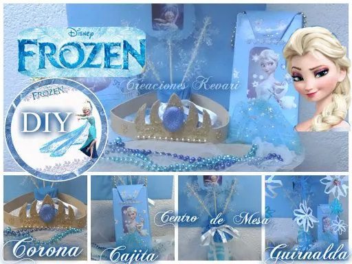 DIY fiesta de Frozen (centro de mesa, bolsita o dulcero ... DIY fiesta de Frozen (centro de mesa, bolsita o dulcero ...