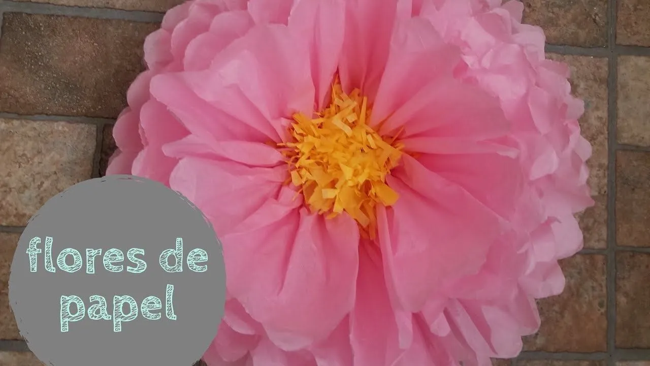 DIY flores con papel de china o seda / como hacer - YouTube DIY flores con papel de china o seda / como hacer - YouTube