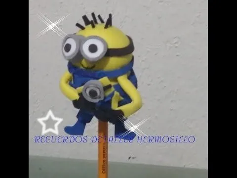DIY Como Hacer Fofulapiz Minion | FOMI DOLLS | Pinterest