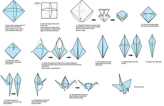 Diy: Grullas de Origami con papel celofan - Paperblog Diy: Grullas de Origami con papel celofan - Paperblog