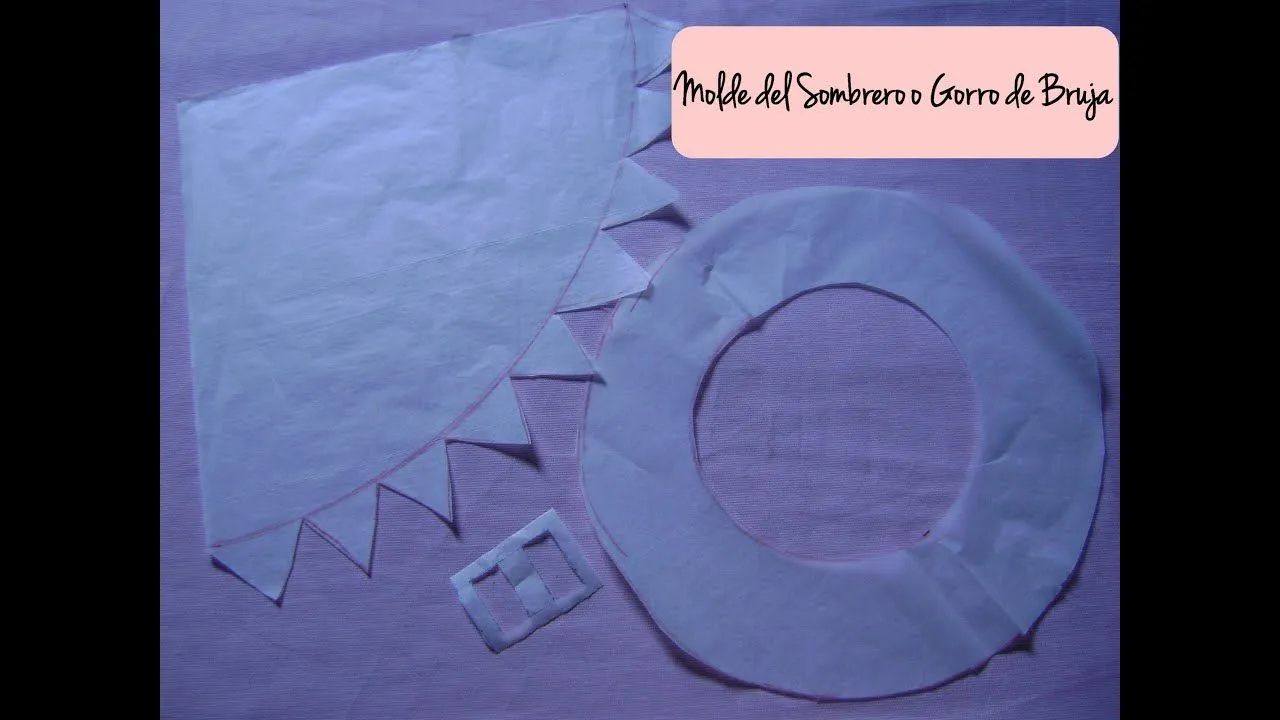 ❥DIY Halloween: ¿Cómo hacer el molde para el sombrero o gorro de bruja? - YouTube ❥DIY Halloween: ¿Cómo hacer el molde para el sombrero o gorro de bruja? - YouTube