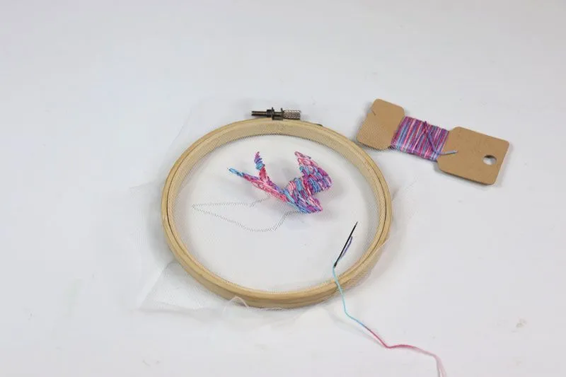 DIY Hilorama y Bordado en tul - Diydetodounpoco DIY Hilorama y Bordado en tul - Diydetodounpoco