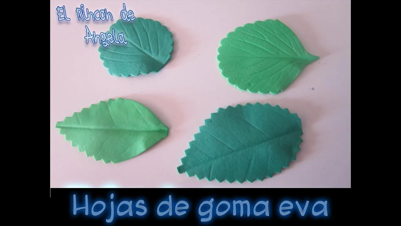 DIY Como hacer hojas realistas de goma eva para flores - YouTube DIY Como hacer hojas realistas de goma eva para flores - YouTube