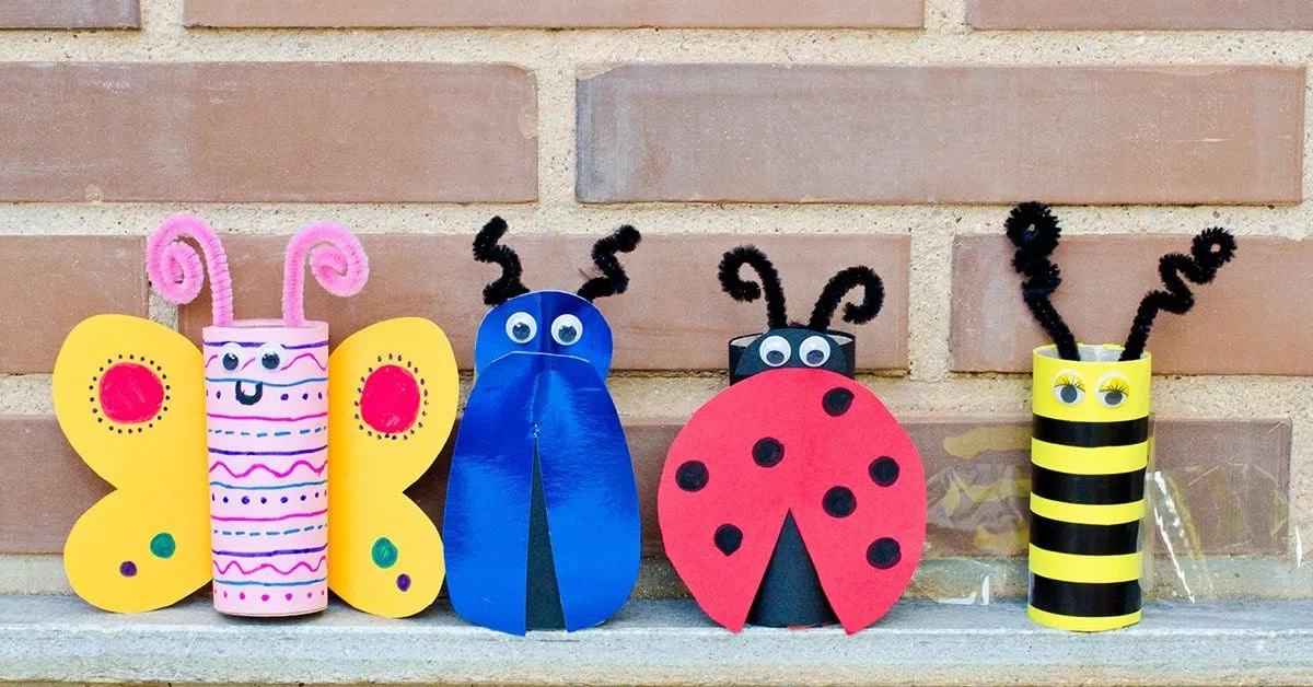DIY | 4 Insectos con rollos de papel | Fixo Kids DIY | 4 Insectos con rollos de papel | Fixo Kids