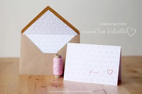 DIY: 5 kits imprimibles gratuitos para enamorar en San Valentin ...