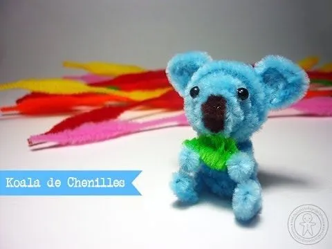 DIY Koala con limpia pipas / pipe cleaner - YouTube