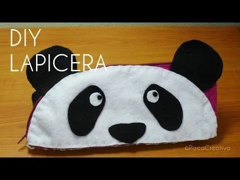 DIY-Lapicera de Oso Panda-Con Moldes - YouTube DIY-Lapicera de Oso Panda-Con Moldes - YouTube