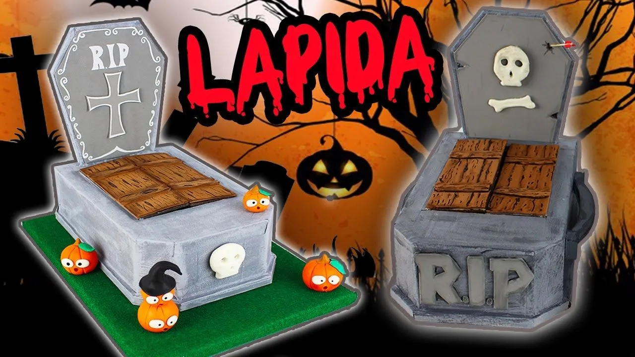 DIY- LÁPIDA TENEBROSA de CARTÓN + MINI Calabazas!! Manualidades para halloween con DCRAFTING- Mery - YouTube DIY- LÁPIDA TENEBROSA de CARTÓN + MINI Calabazas!! Manualidades para halloween con DCRAFTING- Mery - YouTube