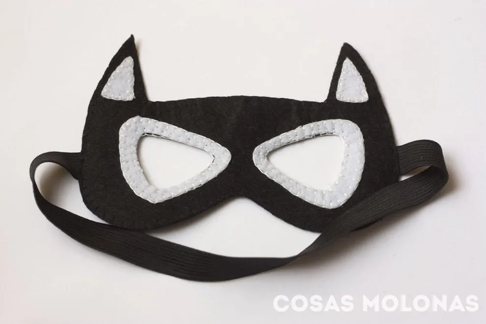 DIY Máscara de fieltro Batman o Batgirl - Cosas Molonas DIY Máscara de fieltro Batman o Batgirl - Cosas Molonas