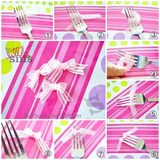 DIY- Como hacer un moño con un tenedor |