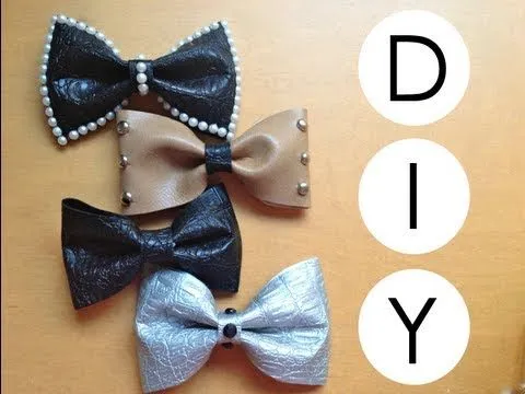 DIY- Como hacer moños para el cabello/pelo - YouTube DIY- Como hacer moños para el cabello/pelo - YouTube