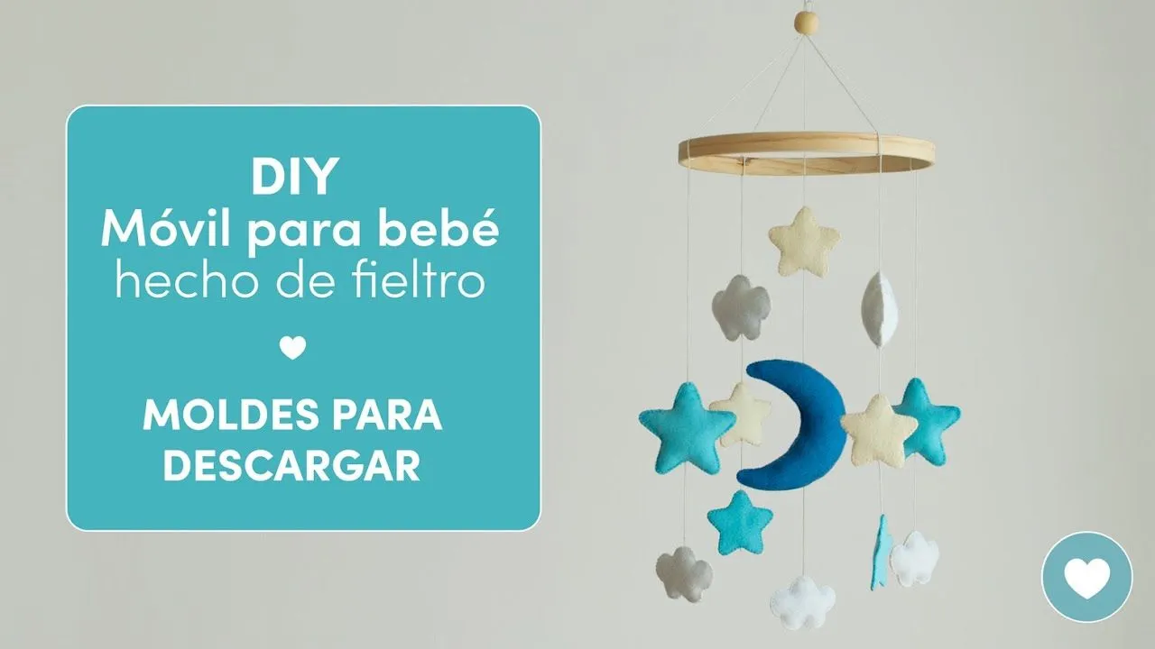 DIY - Móvil para bebé hecho de fieltro │Descarga GRATIS los moldes ⇩ - YouTube DIY - Móvil para bebé hecho de fieltro │Descarga GRATIS los moldes ⇩ - YouTube