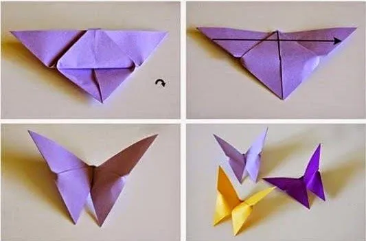 DIY - Origami de mariposa | anapakova