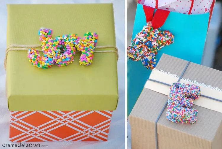 DIY Originales letras para decorar tus regalos - Manualidades para ... DIY Originales letras para decorar tus regalos - Manualidades para ...