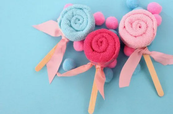DIY: Paletas hechas con toallas de bebé | Babyshower, Bebe and Blog DIY: Paletas hechas con toallas de bebé | Babyshower, Bebe and Blog