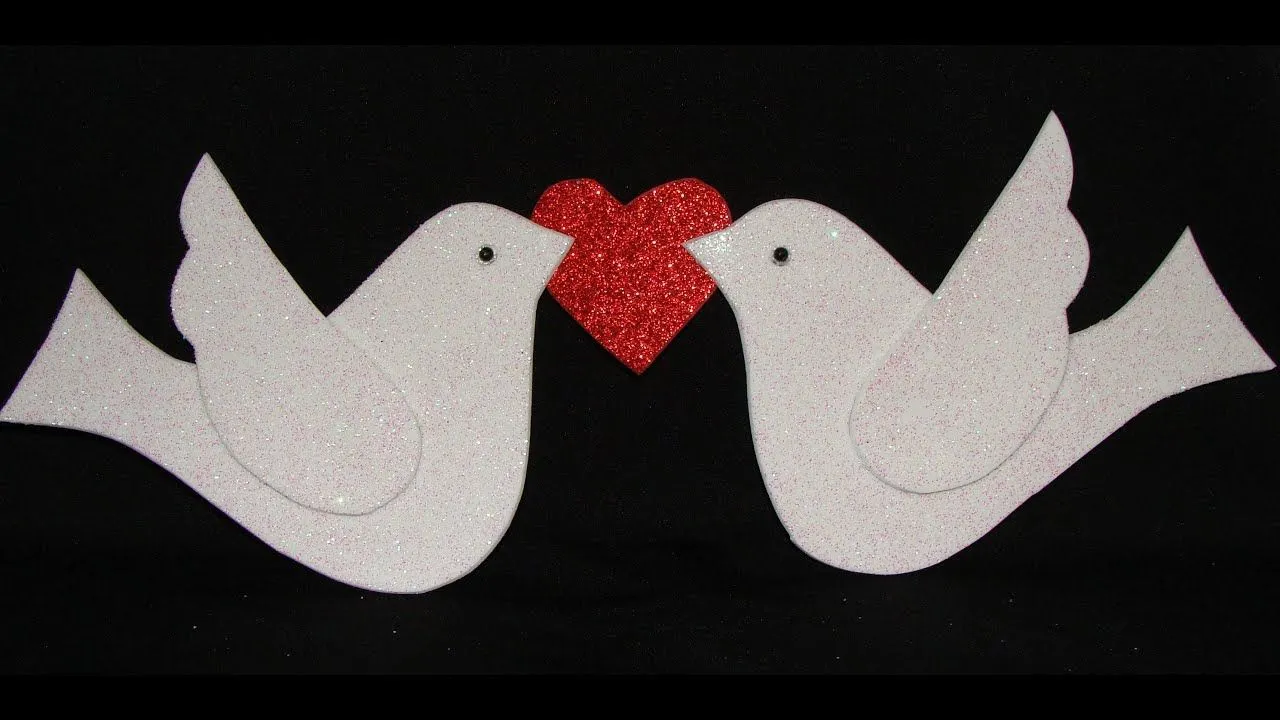 DIY- PALOMAS EN FOAMY / ADORNO DESPEDIDA DE SOLTERA - YouTube DIY- PALOMAS EN FOAMY / ADORNO DESPEDIDA DE SOLTERA - YouTube