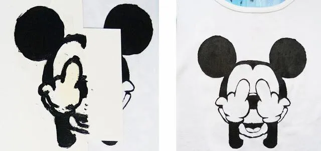 DIY] Polera estampada Mickey - Paperblog