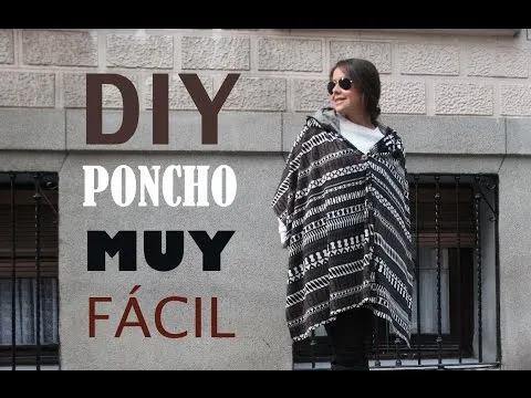 DIY Como hacer el poncho más fácil del mundo - YouTube