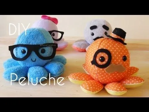 DIY Pulpito-Peluche Plush con Moldes - YouTube