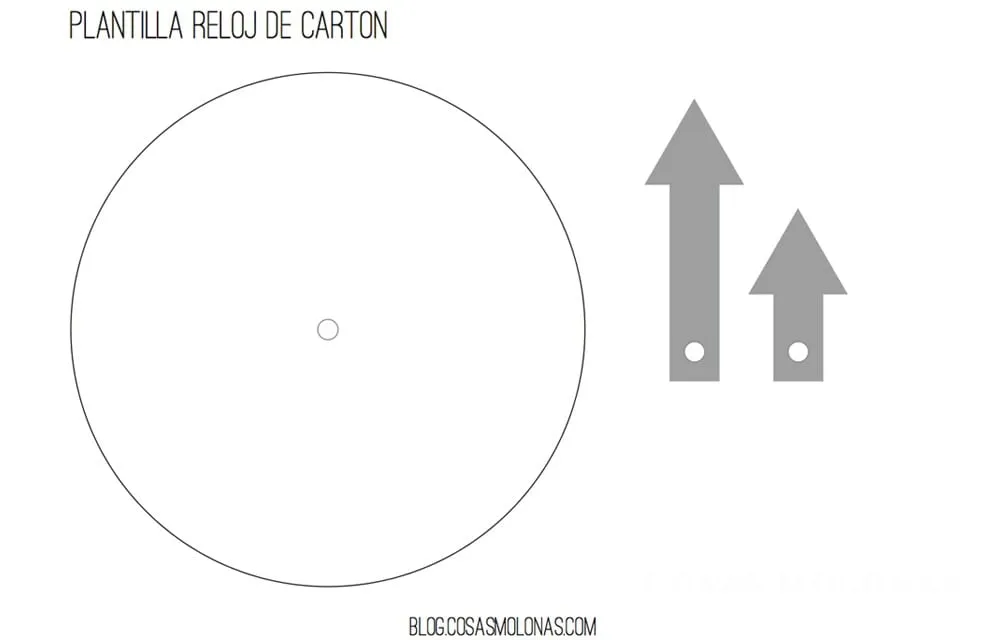 DIY Reloj de cartón reciclado para aprender las horas + plantilla ...