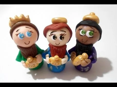 DIY REYES MAGOS Tutorial - Nacimiento Navideño - cold porcelain ...