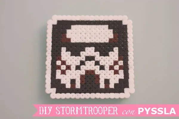 DIY Stormtrooper coaster #starwars with Pyssla Beads | pyssla ... DIY Stormtrooper coaster #starwars with Pyssla Beads | pyssla ...