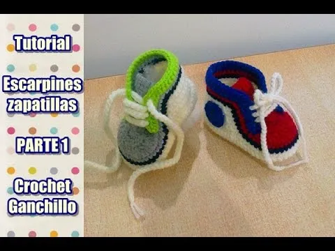 DIY Como tejer escarpines, zapatitos, zapatillas, patucos para ...