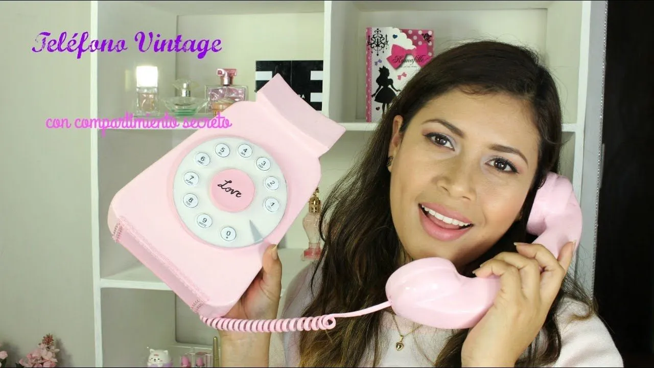 DIY teléfono vintage con compartimiento secreto - YouTube DIY teléfono vintage con compartimiento secreto - YouTube