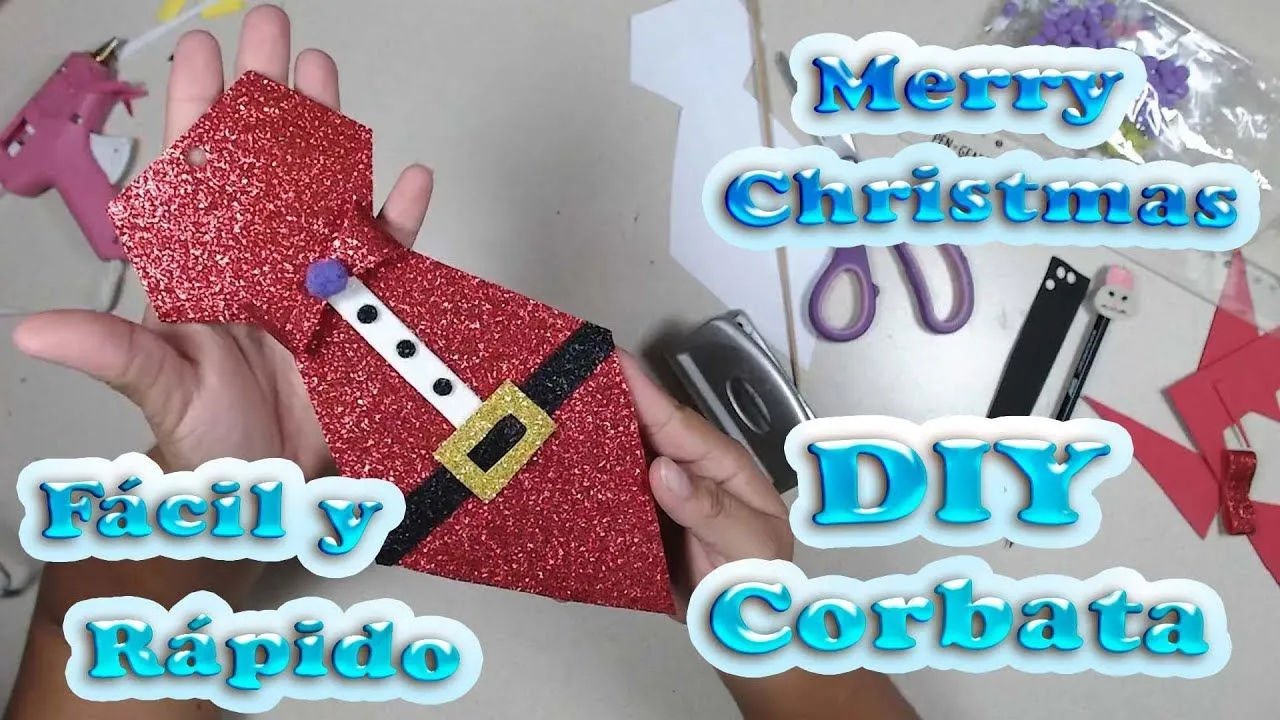 DIY WOW Como Hacer Una Corbata de Foamy Decoración Linda para la Época Navideña - YouTube DIY WOW Como Hacer Una Corbata de Foamy Decoración Linda para la Época Navideña - YouTube