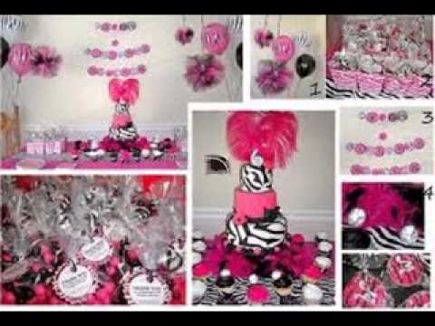DIY Zebra print baby shower decorating ideas - YouTube