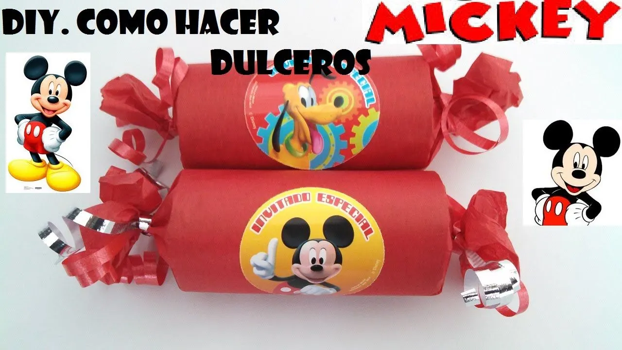 DIY.COMO HACER DULCERO FACIL DE MICKEY MOUSE - YouTube DIY.COMO HACER DULCERO FACIL DE MICKEY MOUSE - YouTube