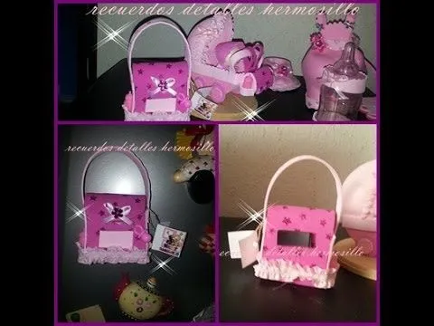 DIYcomo hacer recuerdo de baby shower pañalera fomy - YouTube DIYcomo hacer recuerdo de baby shower pañalera fomy - YouTube