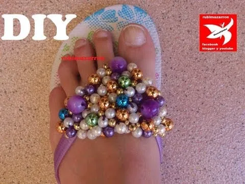 DIY.Decorar sandalias playeras de lujo. | Artesanato | Pinterest