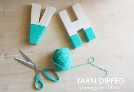 Diy.......letras decoradas con lana - Paperblog Diy.......letras decoradas con lana - Paperblog