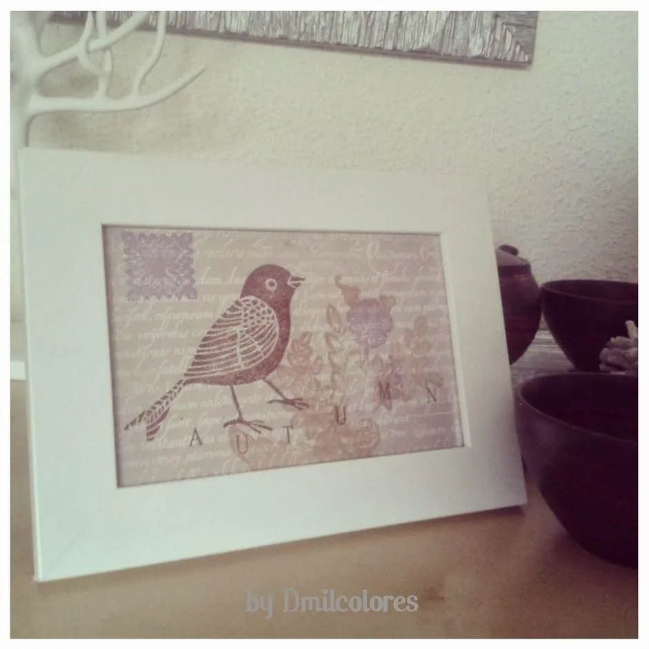 Dmilcolores: Como hacer una lámina decorativa...