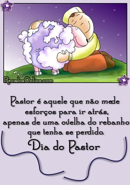 Mensagem dia do pastor - Imagui