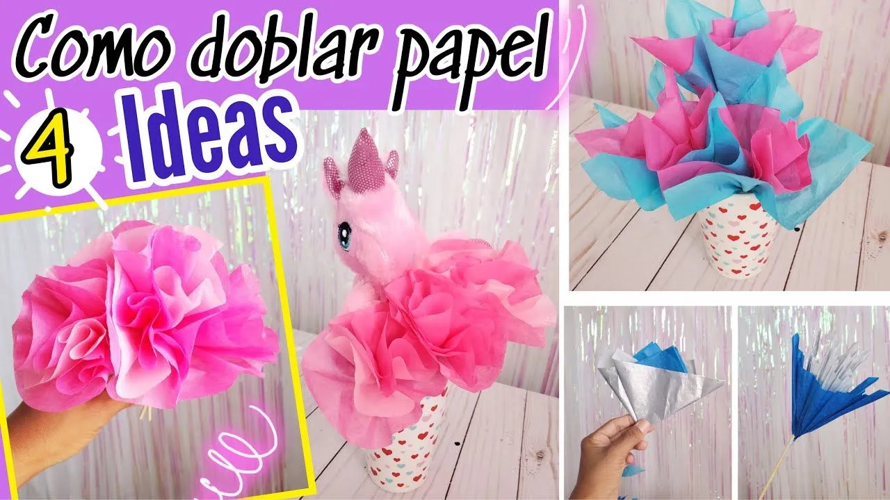 COMO DOBLAR PAPEL DE CHINA PARA ARREGLOS DE GLOBOS Y DULCES *4 IDEAS - YouTube COMO DOBLAR PAPEL DE CHINA PARA ARREGLOS DE GLOBOS Y DULCES *4 IDEAS - YouTube