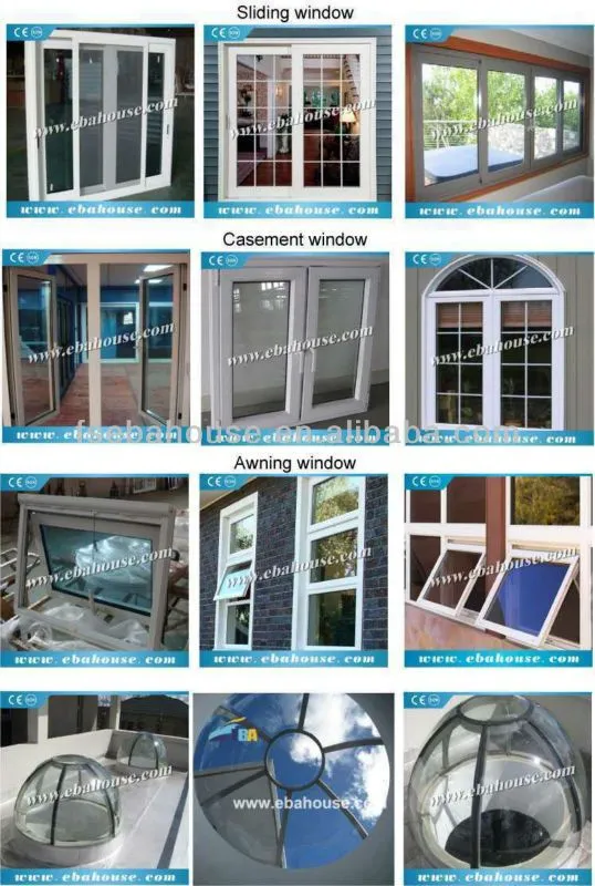 Doble cristal fija de aluminio ventana de la casa de diseño de ...