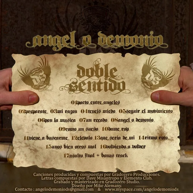 Doble sentido - Angel o demonio » Álbum Hip Hop Groups Doble sentido - Angel o demonio » Álbum Hip Hop Groups