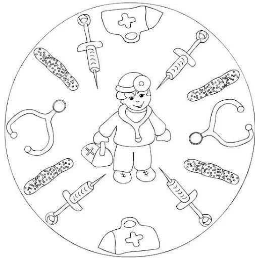 Doctor dibujo para colorear - Imagui
