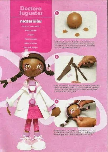Revistas de manualidades Gratis: Doctora juguetes en foamy 3D ... Revistas de manualidades Gratis: Doctora juguetes en foamy 3D ...