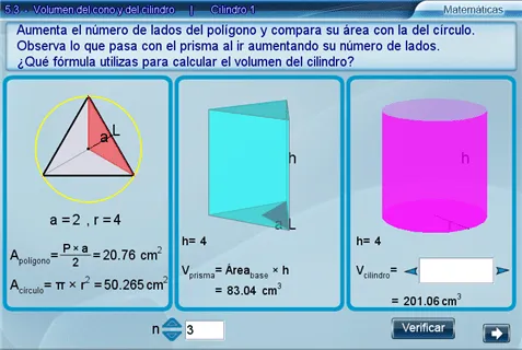 Documentación Unidad 5.3 - Volumen del cono y del cilindro