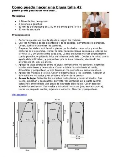 Documento Como puedo hacer una blusa talla 42 - grupos. Documento Como puedo hacer una blusa talla 42 - grupos.