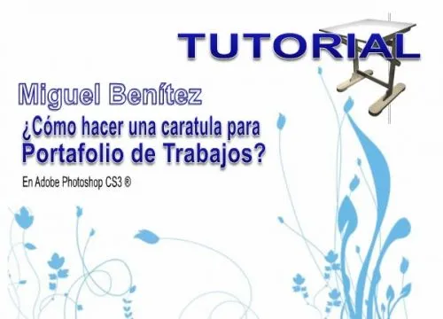 Documento Tutorial Como hacer una Caratula de Portafolio de ...